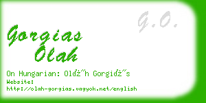 gorgias olah business card